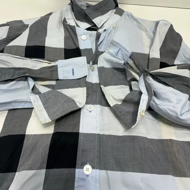 Burberry Burberry Checker Pattern Long Sleeve Shirt 0079 Size L / US 10 / IT 46 - 8 Thumbnail
