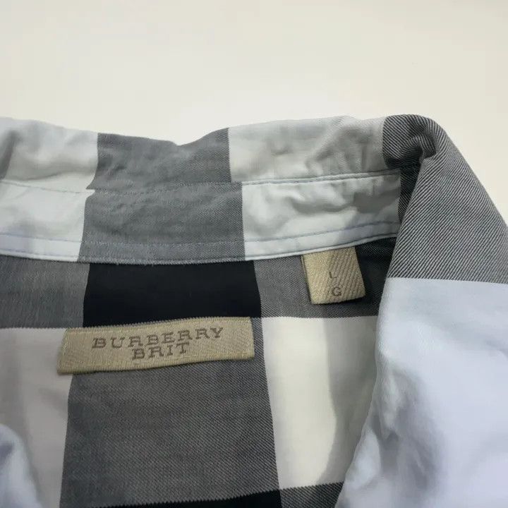Burberry Burberry Checker Pattern Long Sleeve Shirt 0079 Size L / US 10 / IT 46 - 5 Thumbnail