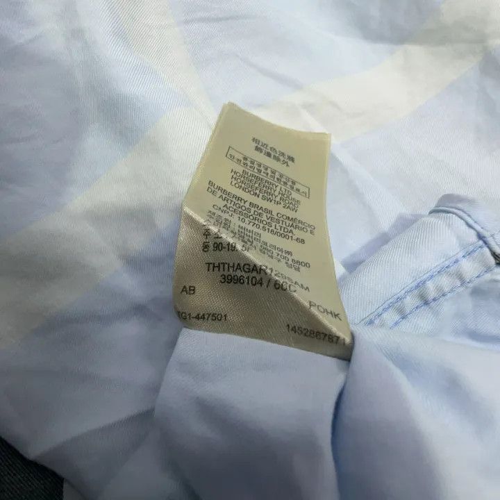 Burberry Burberry Checker Pattern Long Sleeve Shirt 0079 Size L / US 10 / IT 46 - 4 Thumbnail