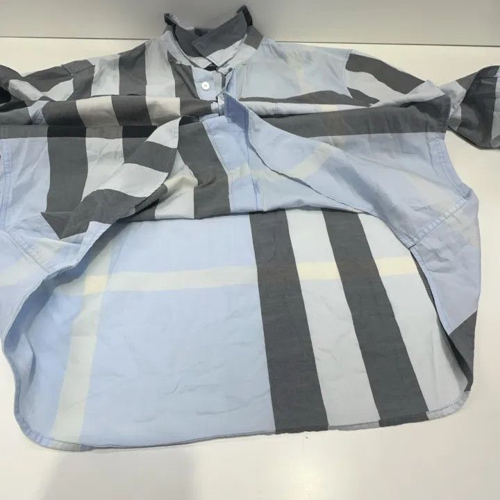 Burberry Burberry Checker Pattern Long Sleeve Shirt 0079 Size L / US 10 / IT 46 - 9 Thumbnail