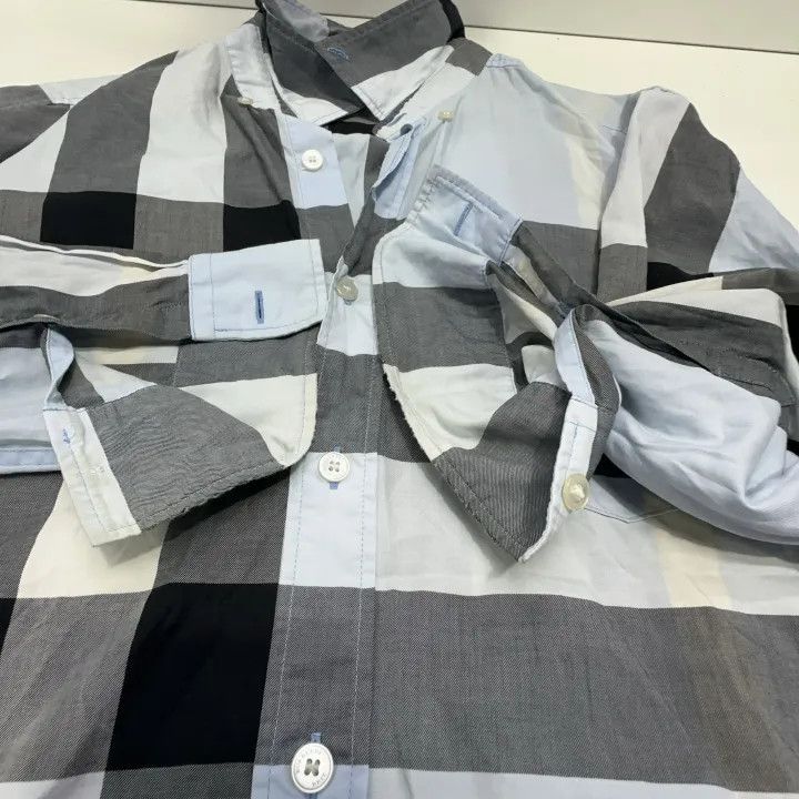 Burberry Burberry Checker Pattern Long Sleeve Shirt 0079 Size L / US 10 / IT 46 - 7 Thumbnail