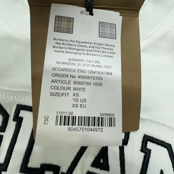 Burberry Burberry Women’s Short Sleeve Printed T-Shirt 0079 Size XS / US 0-2 / IT 36-38 - 4 Thumbnail
