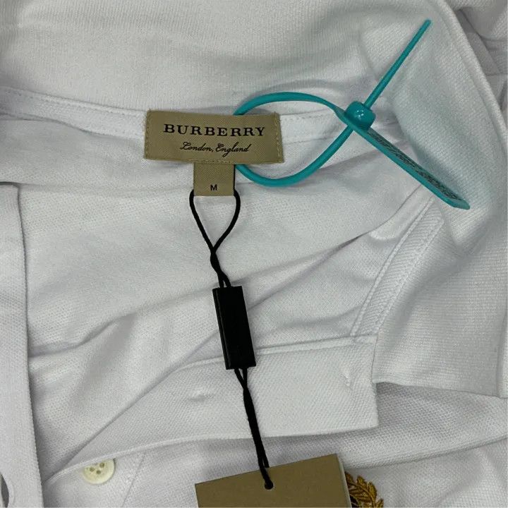 Burberry Burberry Embroidered Logo Short Sleeve Polo Shirt 0079 Size M / US 6-8 / IT 42-44 - 3 Thumbnail