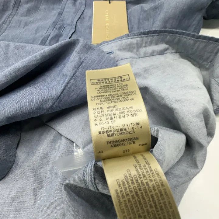 Burberry Burberry Casual Solid Color Button-Up Shirt 0079 Size XXS / US 00 / IT 34 - 6 Thumbnail
