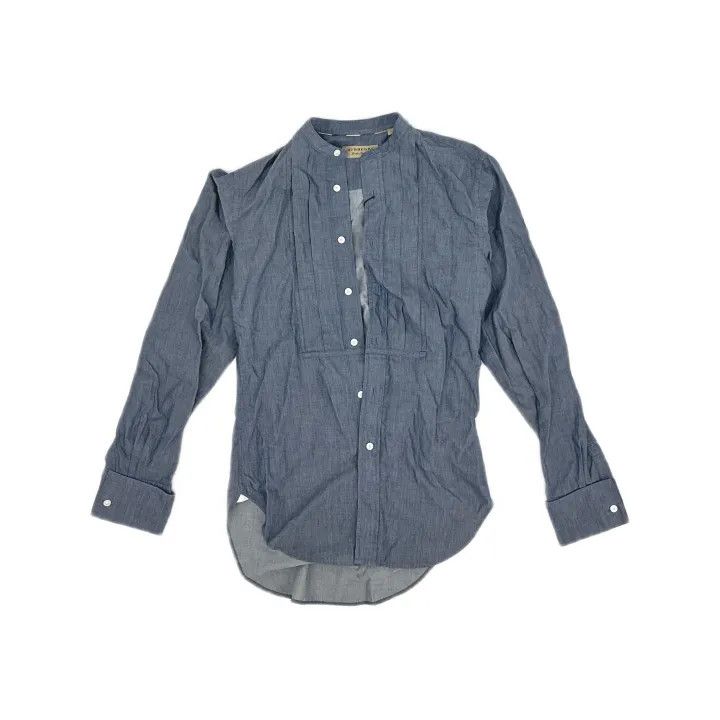 Burberry Burberry Casual Solid Color Button-Up Shirt 0079 Size XXS / US 00 / IT 34 - 2 Thumbnail