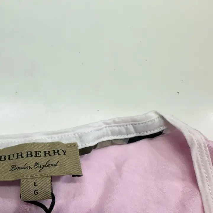 Burberry Burberry Pink Cotton Short Sleeve T-shirt for Women 0079 Size L / US 10 / IT 46 - 9 Thumbnail