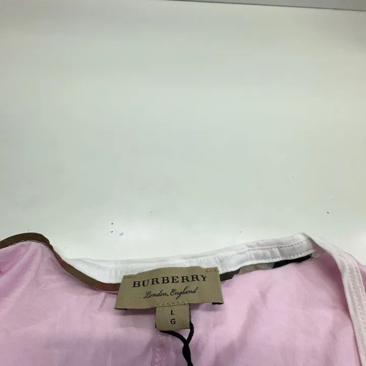 Burberry Burberry Pink Cotton Short Sleeve T-shirt for Women 0079 Size L / US 10 / IT 46 - 10 Thumbnail