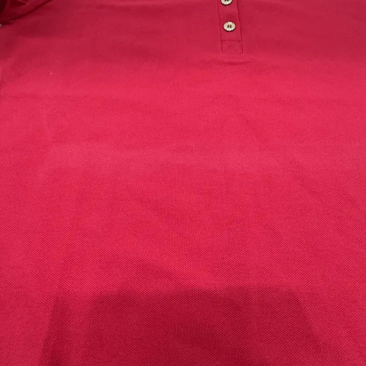 Burberry Burberry Red Long Sleeve Polo Shirt 0079 Size S / US 4 / IT 40 - 5 Thumbnail