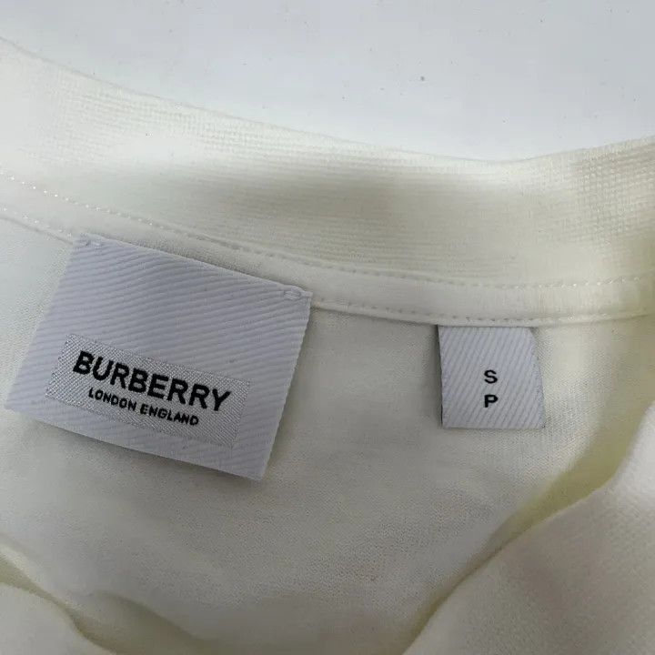 Burberry Burberry Ruffle Sleeve Cotton T-Shirt for Women 0079 Size XL / US 12-14 / IT 48-50 - 5 Thumbnail