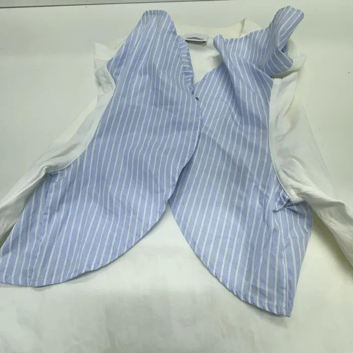 Burberry Burberry Ruffle Sleeve Cotton T-Shirt for Women 0079 Size XL / US 12-14 / IT 48-50 - 8 Thumbnail