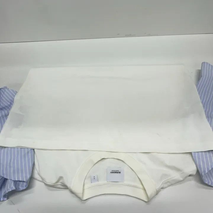Burberry Burberry Ruffle Sleeve Cotton T-Shirt for Women 0079 Size XL / US 12-14 / IT 48-50 - 10 Thumbnail