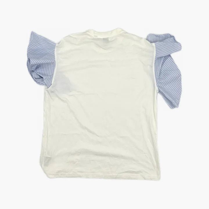 Burberry Burberry Ruffle Sleeve Cotton T-Shirt for Women 0079 Size XL / US 12-14 / IT 48-50 - 3 Thumbnail