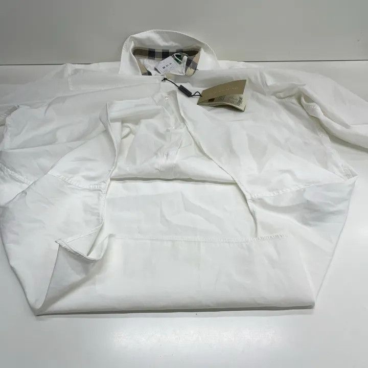Burberry Burberry White Long Sleeve Shirt 0079 Size XL / US 12-14 / IT 48-50 - 9 Thumbnail