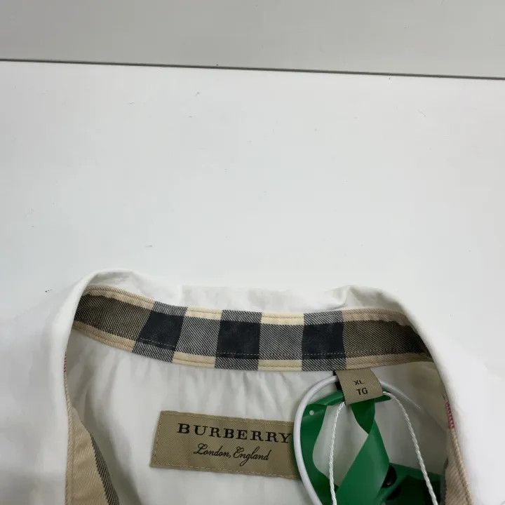 Burberry Burberry White Long Sleeve Shirt 0079 Size XL / US 12-14 / IT 48-50 - 5 Thumbnail