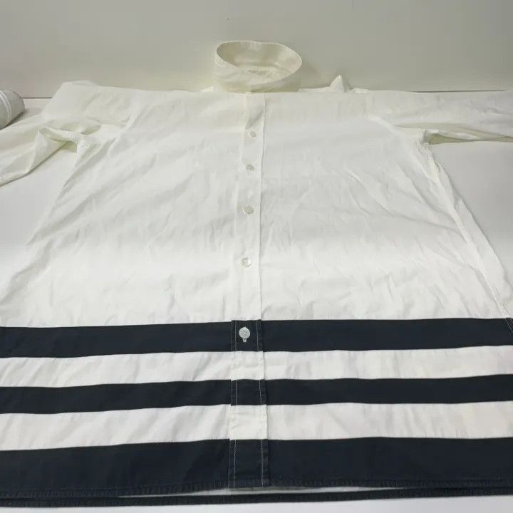 Burberry Burberry Casual Striped Button-Up Long Sleeve Shirt 0079 Size L / US 10 / IT 46 - 13 Thumbnail