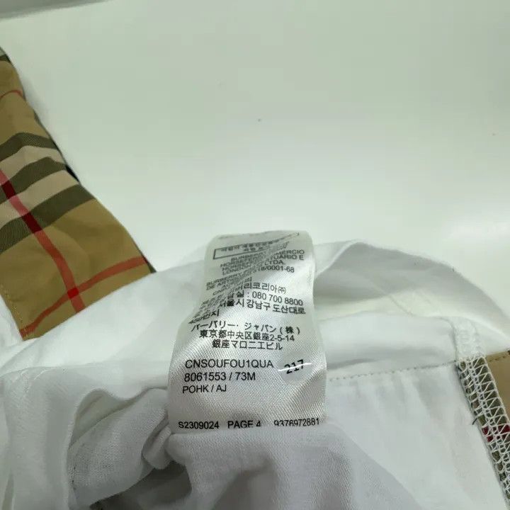Burberry Burberry White Logo Embroidered T-Shirt 0079 Size M / US 6-8 / IT 42-44 - 6 Thumbnail