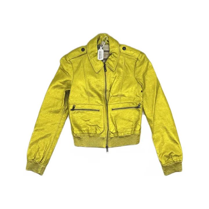Burberry Burberry Stylish Casual Yellow Jacket 0079 Size S / US 4 / IT 40 - 2 Thumbnail