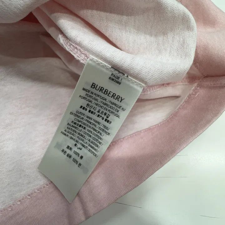 Burberry Burberry Pink Casual Short Sleeve T-Shirt 0079 Size S / US 4 / IT 40 - 4 Thumbnail