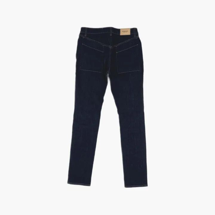 Burberry Burberry SS22 Navy Denim Mid-Waist Pants 0079 Size 26" / US 2 / IT 38 - 3 Thumbnail