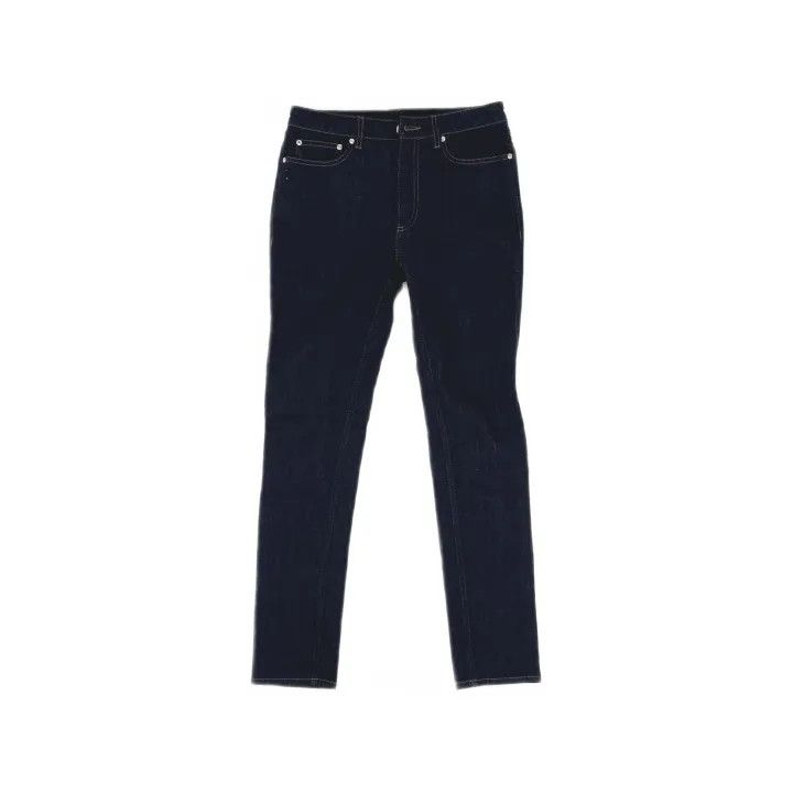 Burberry Burberry SS22 Navy Denim Mid-Waist Pants 0079 Size 26" / US 2 / IT 38 - 2 Thumbnail