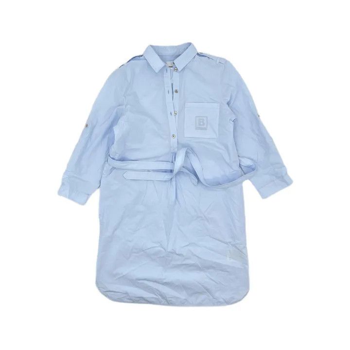 Burberry Burberry Light Blue Long Sleeve Dress with Belt 0079 Size M / US 6-8 / IT 42-44 - 2 Thumbnail