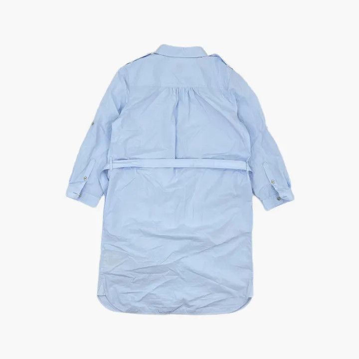 Burberry Burberry Light Blue Long Sleeve Dress with Belt 0079 Size M / US 6-8 / IT 42-44 - 3 Thumbnail