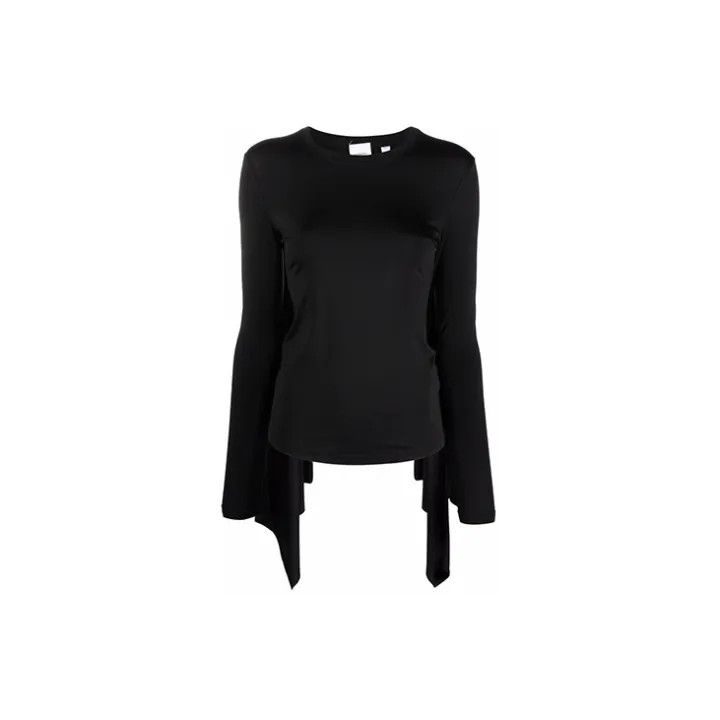 Burberry Burberry Black Bell Sleeve Knit Top 0079 Size S / US 4 / IT 40 - 2 Thumbnail