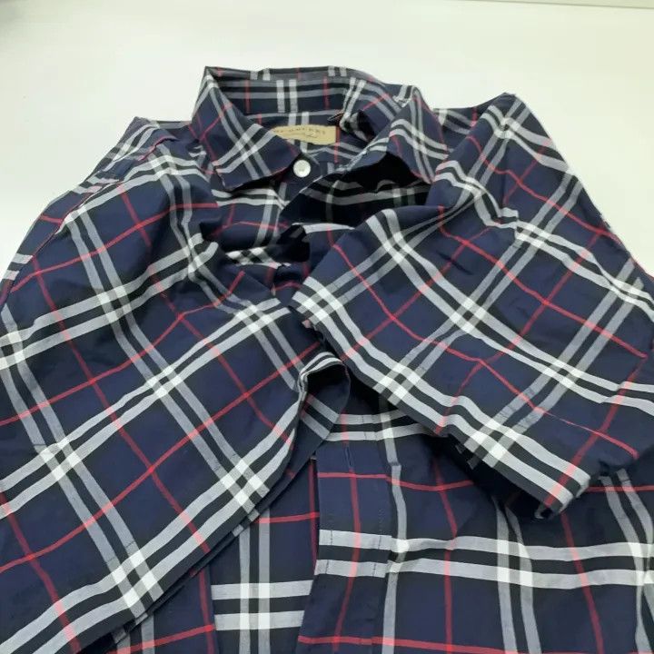 Burberry Burberry SS21 Cotton Plaid Short Sleeve Shirt 0079 Size L / US 10 / IT 46 - 8 Thumbnail