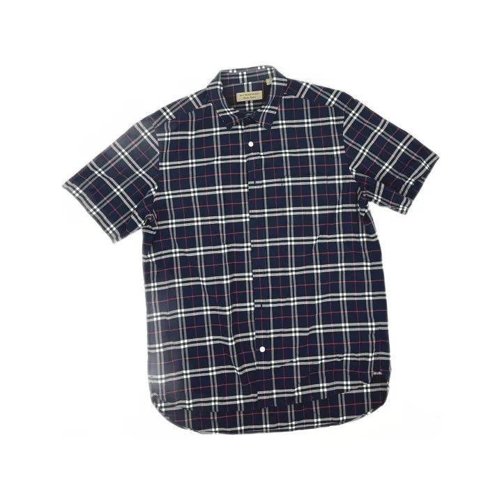 Burberry Burberry SS21 Cotton Plaid Short Sleeve Shirt 0079 Size L / US 10 / IT 46 - 2 Thumbnail