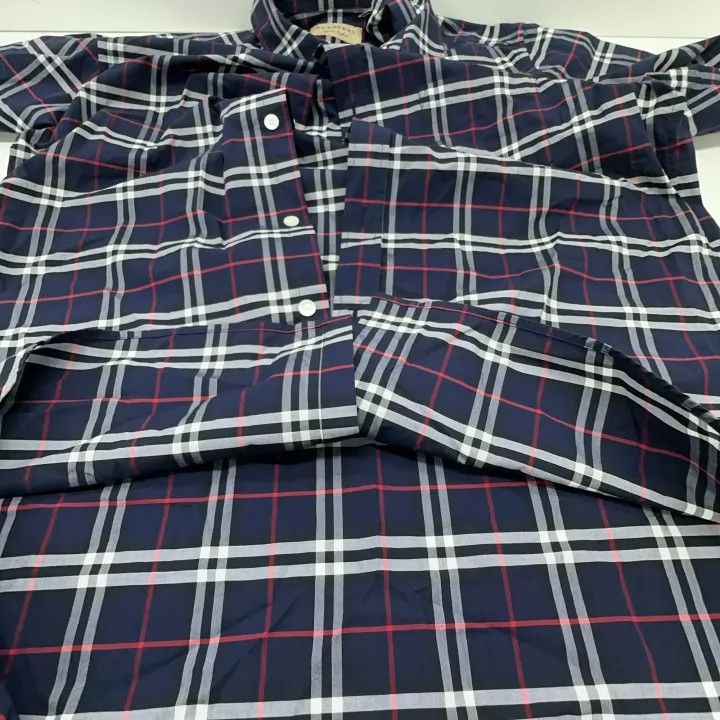 Burberry Burberry SS21 Cotton Plaid Short Sleeve Shirt 0079 Size L / US 10 / IT 46 - 7 Thumbnail