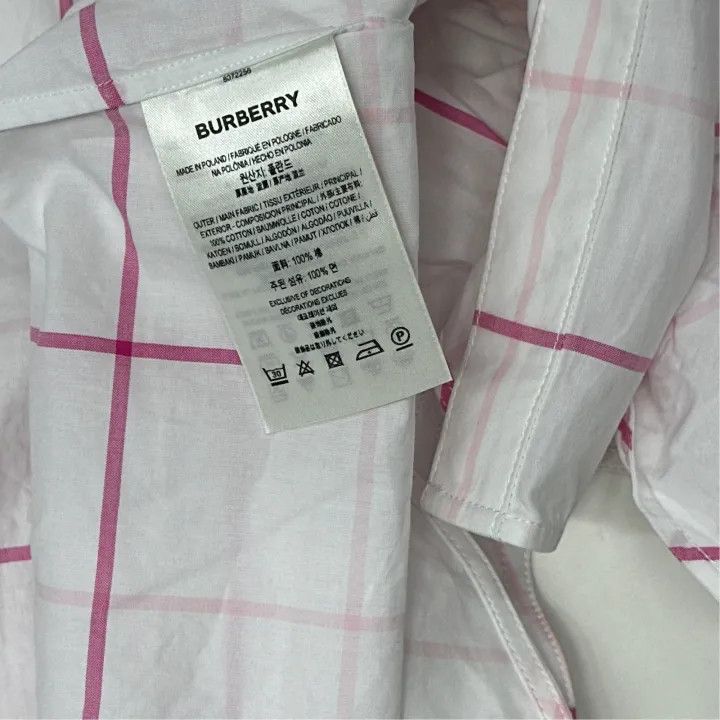 Burberry Burberry SS23 Color Block Check Shirt Dress 0079 Size S / US 4 / IT 40 - 4 Thumbnail