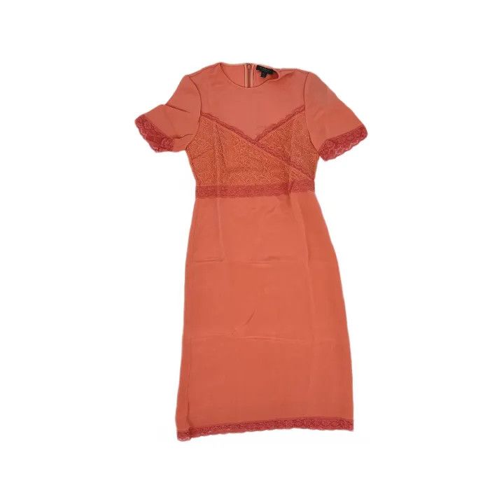 Burberry Burberry Pink Short Sleeve Dress 0079 Size S / US 4 / IT 40 - 2 Thumbnail