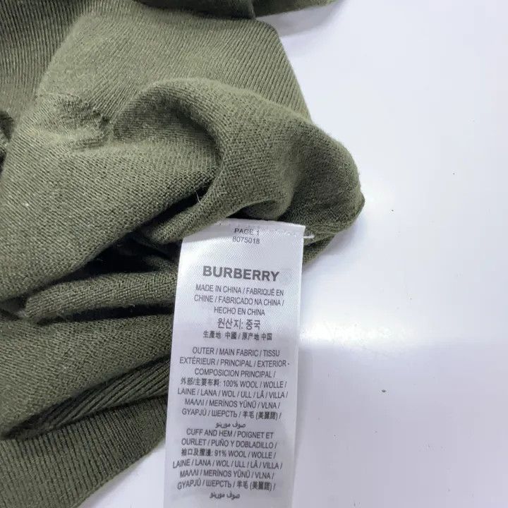 Burberry Burberry Green Long Sleeve Pullover Sweater 0079 Size S / US 4 / IT 40 - 5 Thumbnail