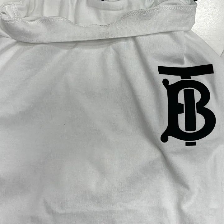 Burberry Burberry Classic Logo White Long Sleeve T-shirt 0079 Size M / US 6-8 / IT 42-44 - 6 Thumbnail