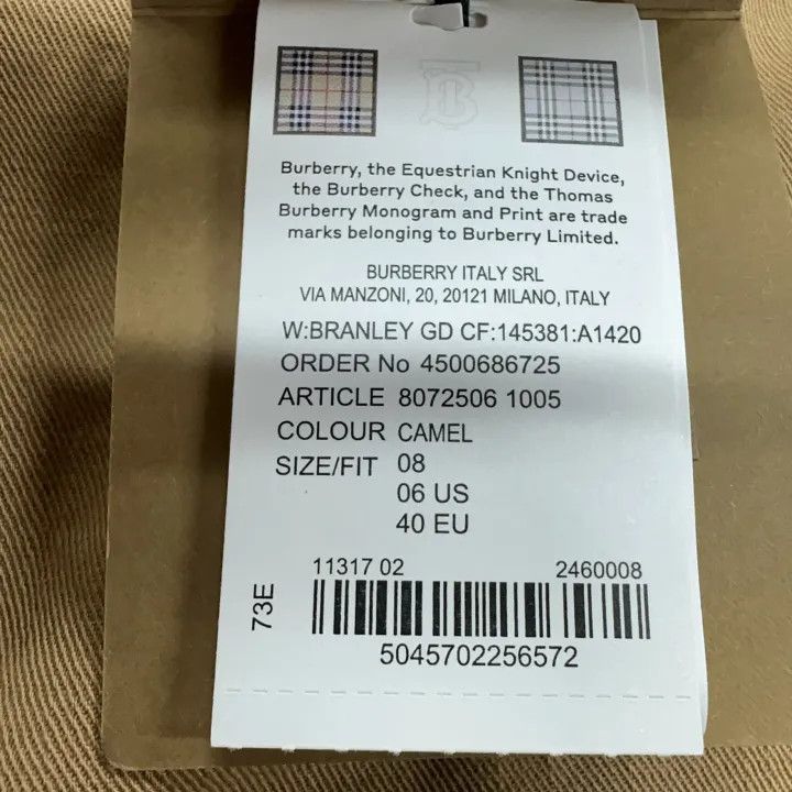 Burberry Burberry Camel Color High-Waist Denim Pants 0079 Size 26" / US 2 / IT 38 - 6 Thumbnail