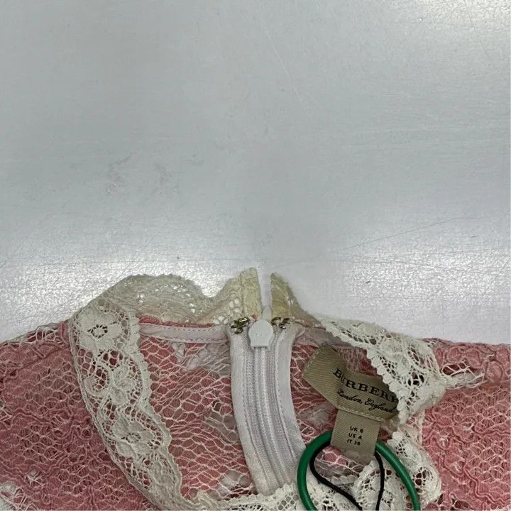Burberry Burberry Colorful Lace Short Sleeve Dress 0079 Size S / US 4 / IT 40 - 2 Thumbnail