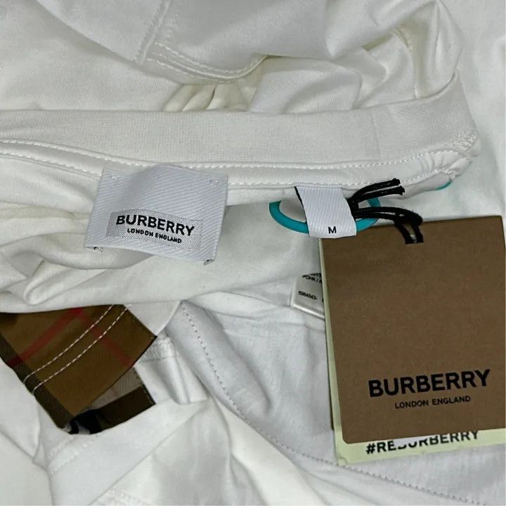Burberry Burberry Logo Plaid Short Sleeve T-Shirt 0079 Size M / US 6-8 / IT 42-44 - 3 Thumbnail