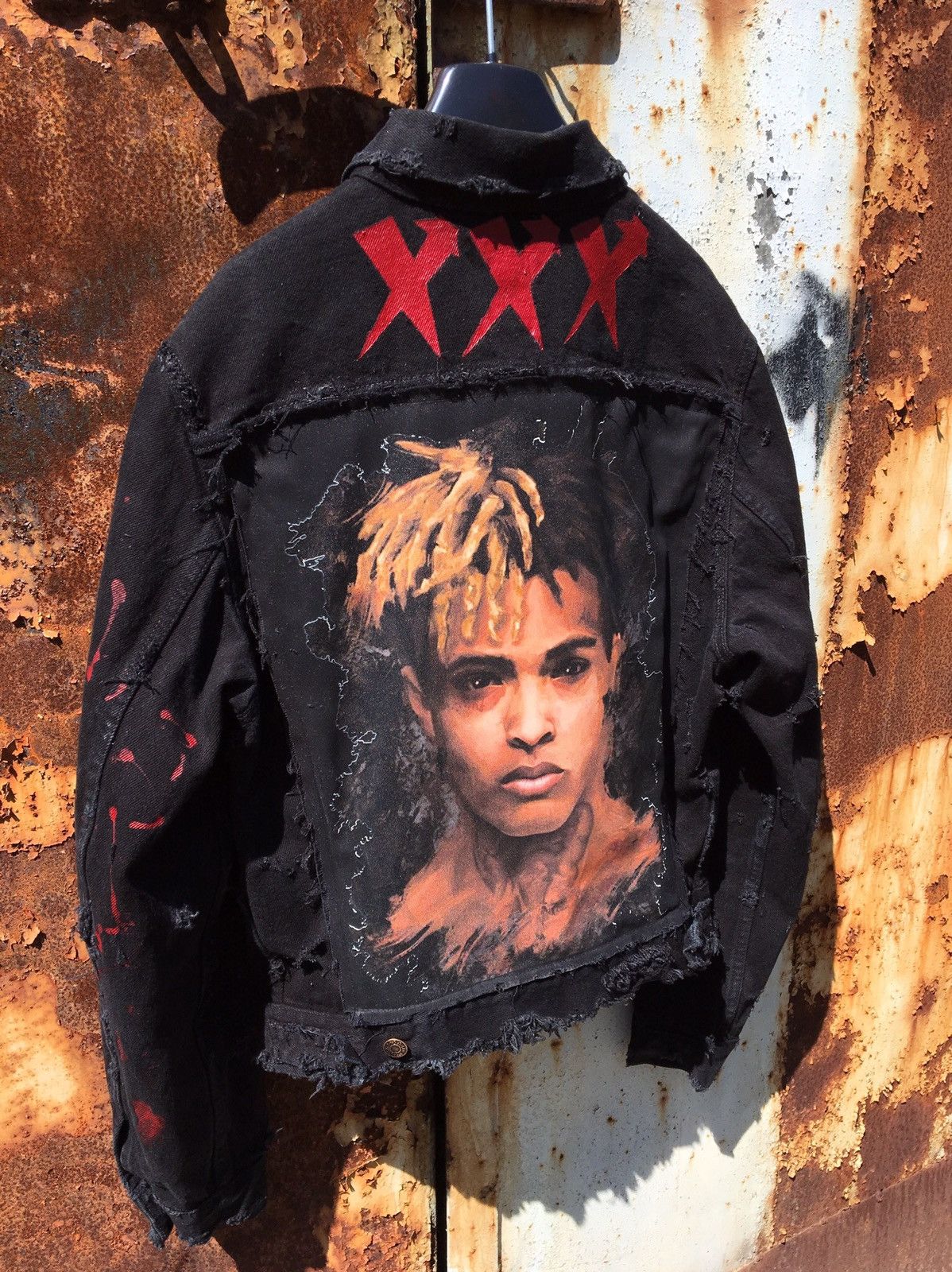 Custom xxxtentacion jacket clearance