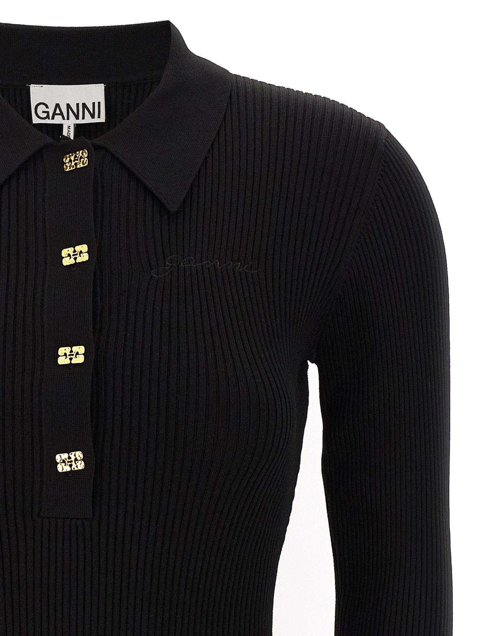 Ganni 'Melange Rib Knit Mini' Dress Size XS / US 0-2 / IT 36-38 - 3 Thumbnail