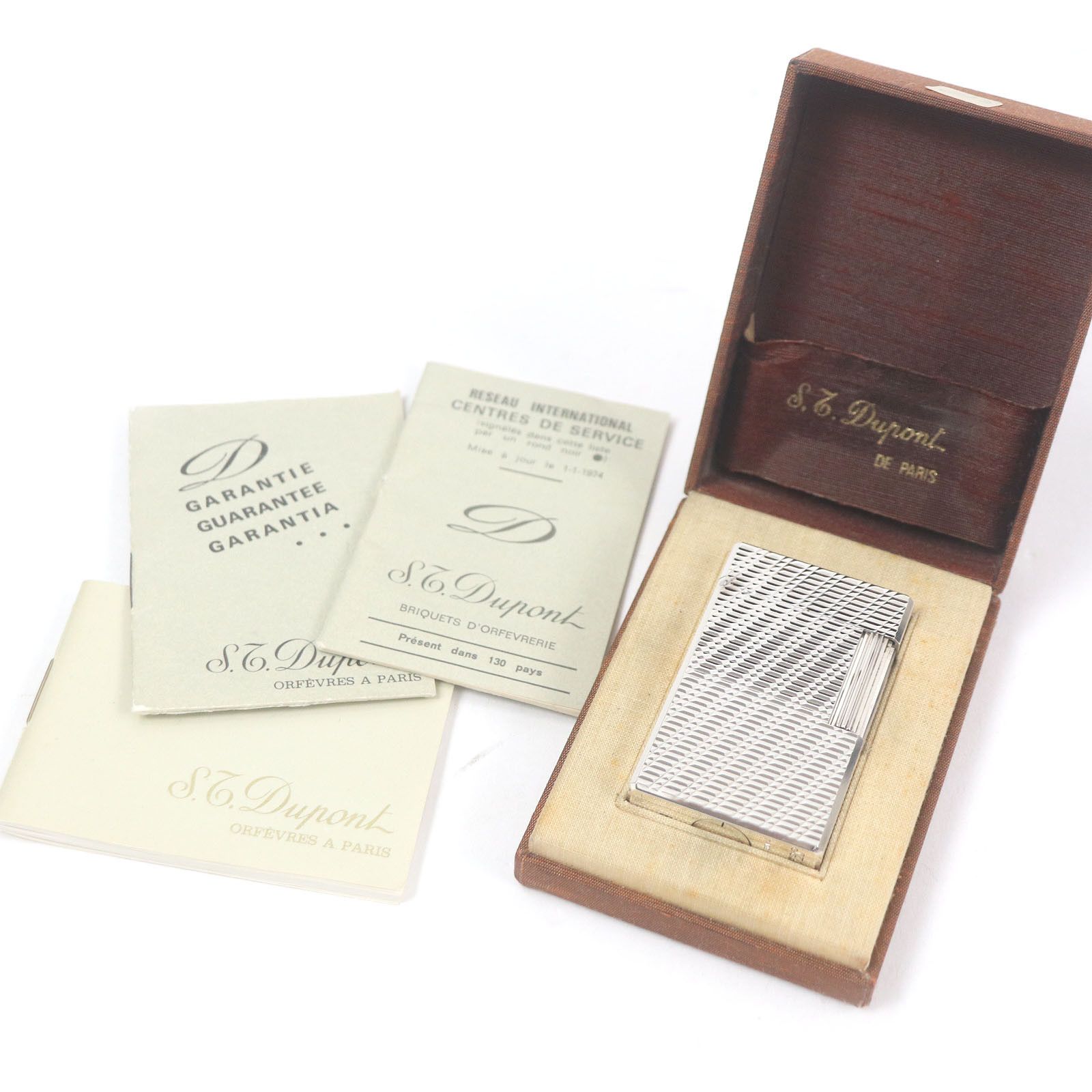 Other Other Dupont Line 1 Check Pattern Square Lighter Metal Lighter DUTY FREE for USA Size ONE SIZE - 2 Thumbnail