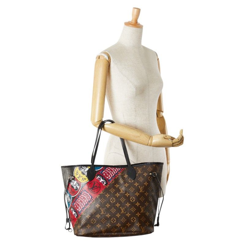 Louis Vuitton Louis Vuitton Louis Vuitton Neverfull MM Monogram Limited Tote Bag Canvas Tote Bag M43499 DUTY FREE for USA Size ONE SIZE - 14 Thumbnail