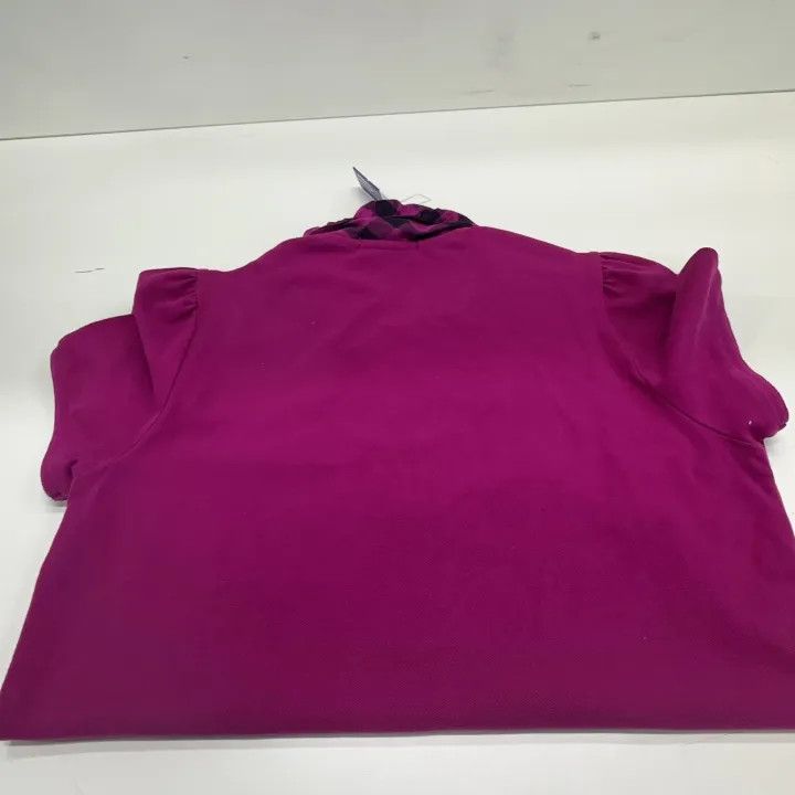 Burberry Burberry Short Sleeve Polo with Ruffled Collar 0079 Size S / US 4 / IT 40 - 10 Thumbnail
