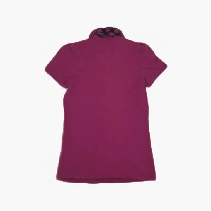 Burberry Burberry Short Sleeve Polo with Ruffled Collar 0079 Size S / US 4 / IT 40 - 3 Thumbnail