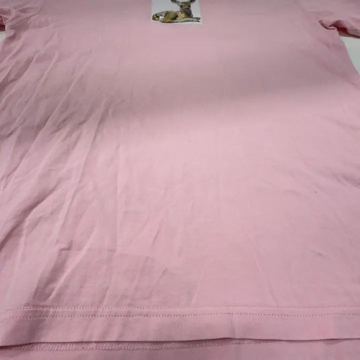 Burberry Burberry Pink Deer Print Short Sleeve T-Shirt 0079 Size XXS / US 00 / IT 34 - 8 Thumbnail