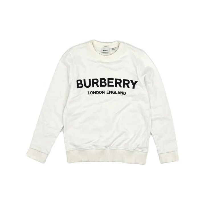 Burberry Burberry Logo Print Cotton Sweatshirt 0079 Size XS / US 0-2 / IT 36-38 - 2 Thumbnail