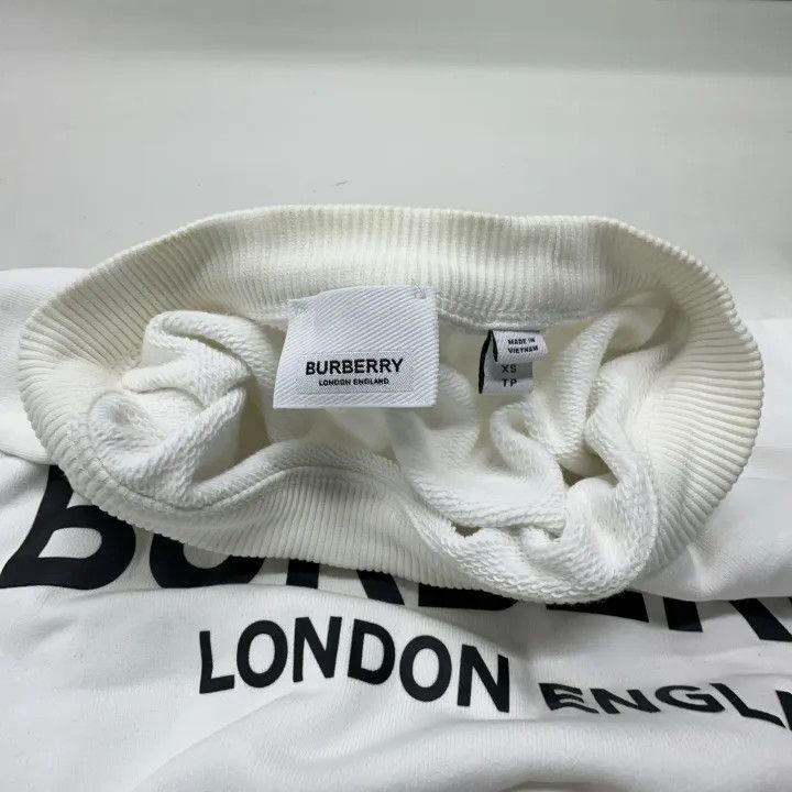 Burberry Burberry Logo Print Cotton Sweatshirt 0079 Size XS / US 0-2 / IT 36-38 - 6 Thumbnail