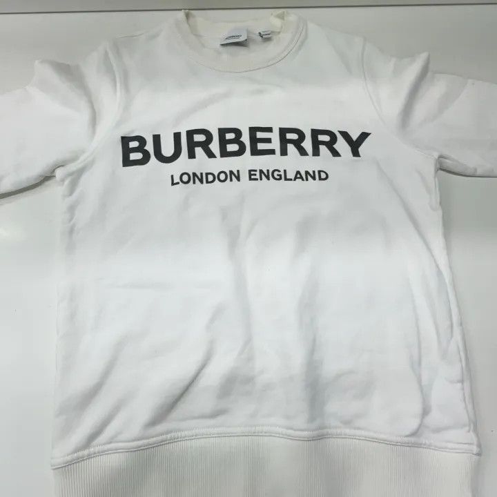 Burberry Burberry Logo Print Cotton Sweatshirt 0079 Size XS / US 0-2 / IT 36-38 - 9 Thumbnail
