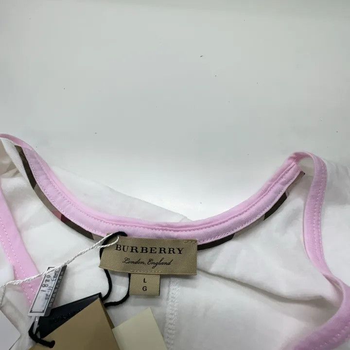 Burberry Burberry Embroidered V-Neck Short Sleeve T-Shirt 0079 Size L / US 10 / IT 46 - 7 Thumbnail