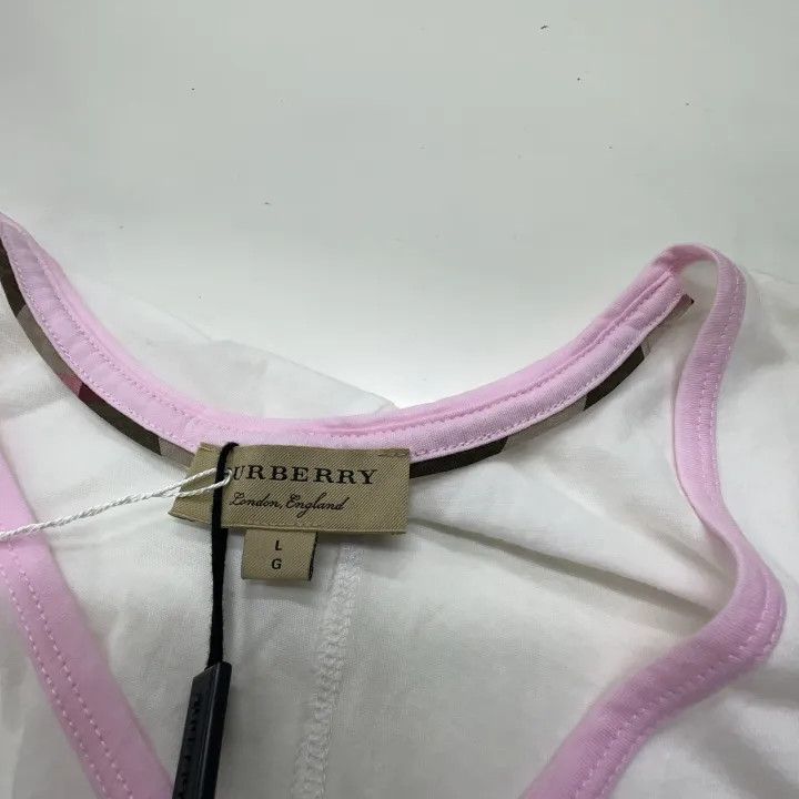 Burberry Burberry Embroidered V-Neck Short Sleeve T-Shirt 0079 Size L / US 10 / IT 46 - 5 Thumbnail