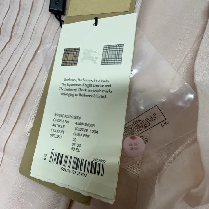 Burberry Burberry Short Sleeve Dress with Belt 0079 Size M / US 6-8 / IT 42-44 - 5 Thumbnail